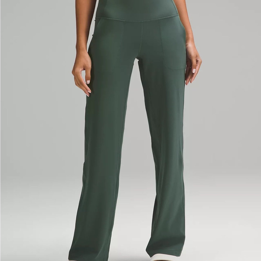lululemon athletica Forest Green wide Leg Pants